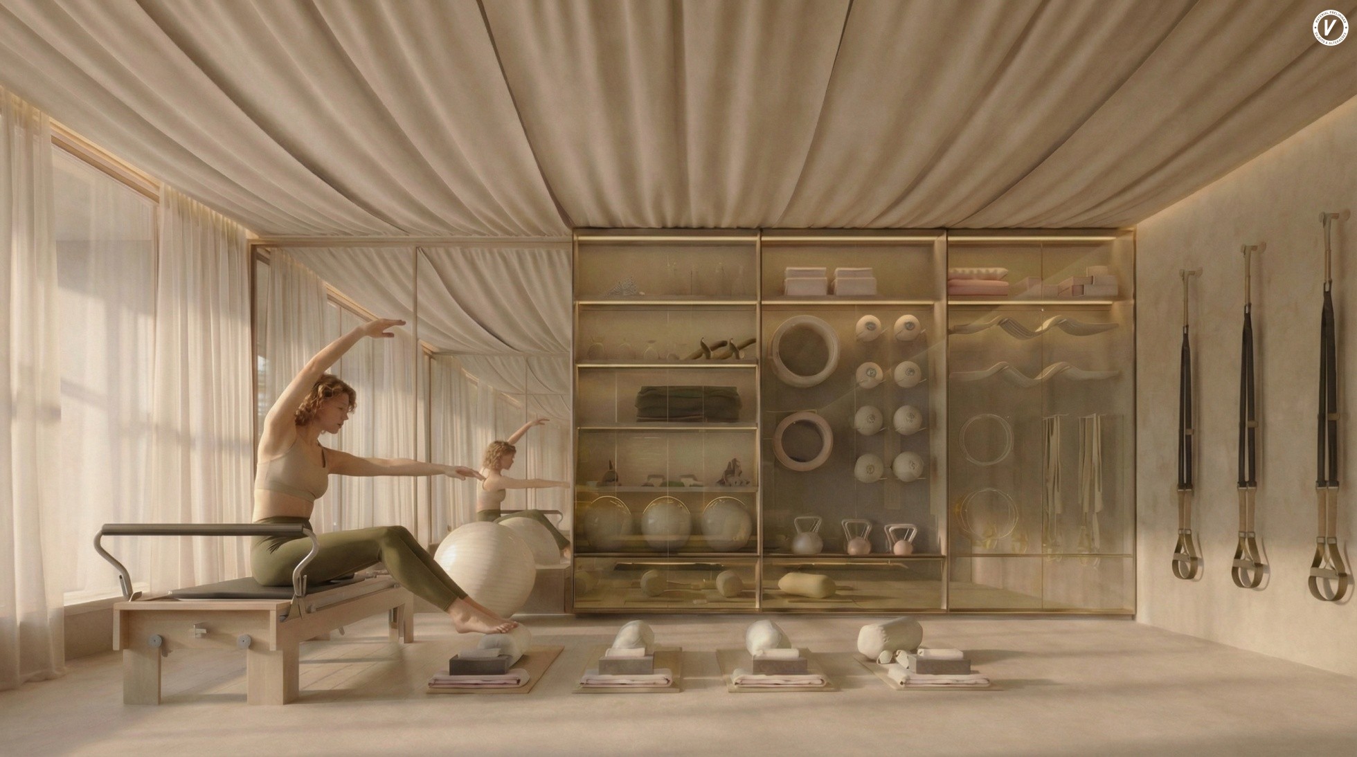 Perspectiva meramente ilustrativa do Pilates Studio